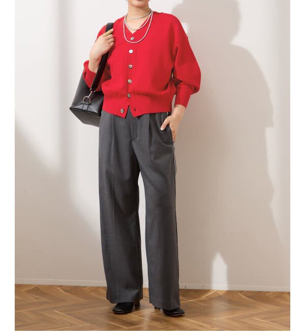 journal standard L'essage「WOOLプレーティング2WAYカーディガン」|カーディガン|