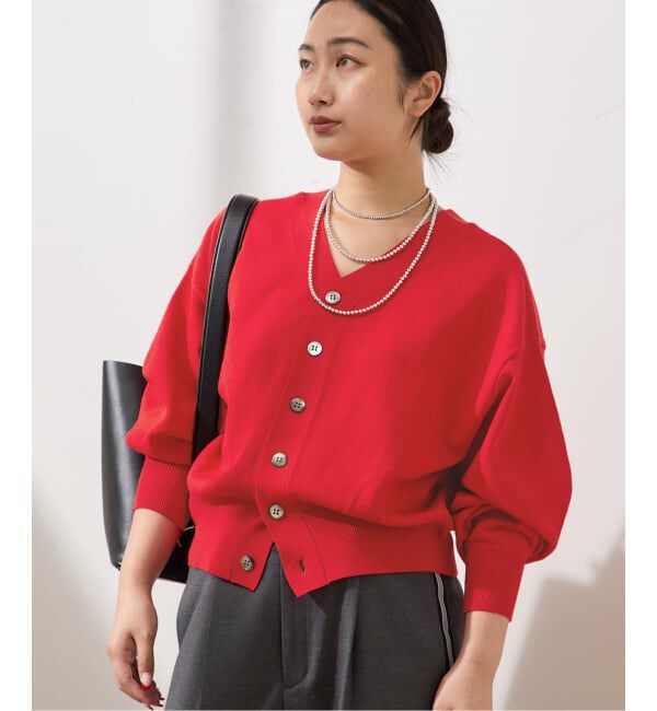 journal standard L'essage「WOOLプレーティング2WAYカーディガン」|カーディガン|