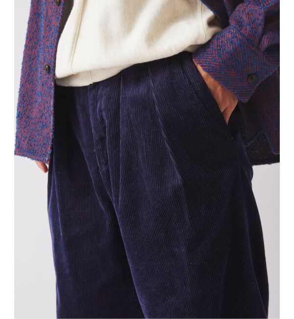 JOURNAL STANDARD relume「コーデュロイ 2タック スラックス」|スラックス|ネイビー
