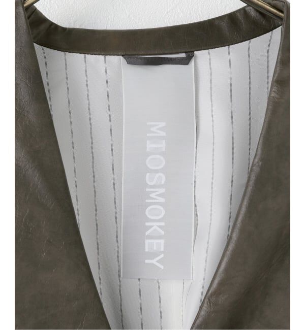 JOURNAL STANDARD「【MIOSMOKEY】 FAUX LEATHER BACK BOW GILLET」|その他|