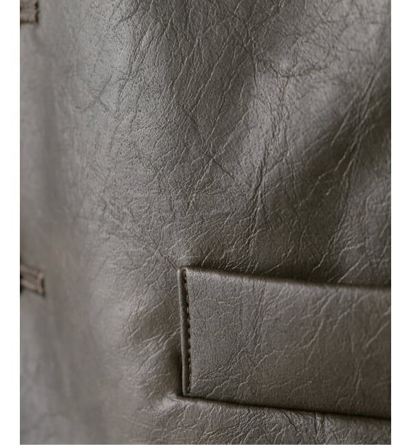 JOURNAL STANDARD「【MIOSMOKEY】 FAUX LEATHER BACK BOW GILLET」|その他|