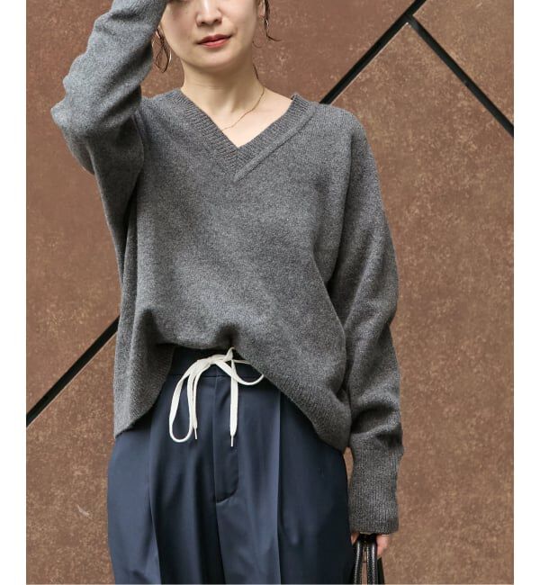 JOURNAL STANDARD「MUSIC Vネックプルオーバー」|ニット・セーター|グレー