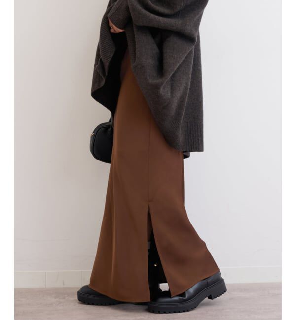 JOURNAL STANDARD relume「《追加2》サテンナロースカート」|スカート|