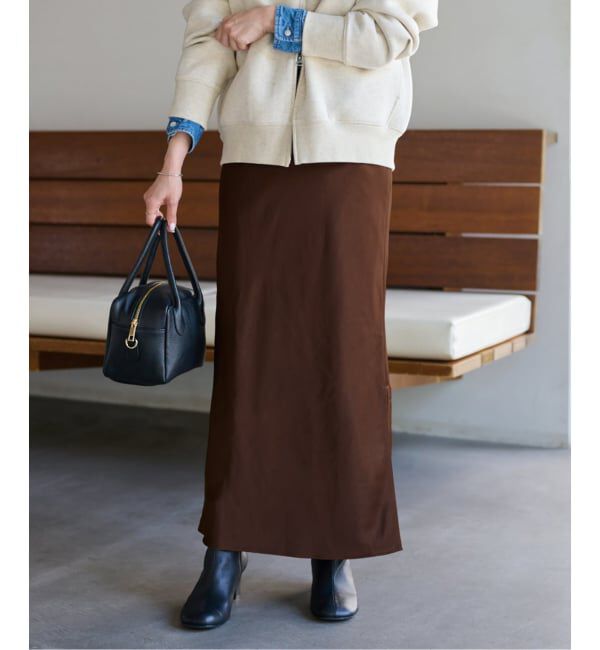 JOURNAL STANDARD relume「《追加2》サテンナロースカート」|スカート|