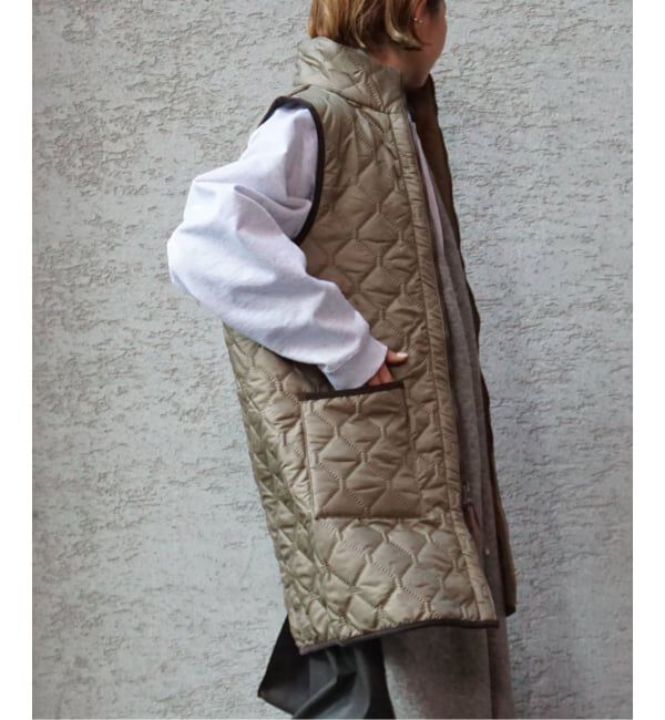 journal standard luxe「【ARMEN 】 HIGH-NECK  REVERSIBLE LONG VEST」|その他|カーキ