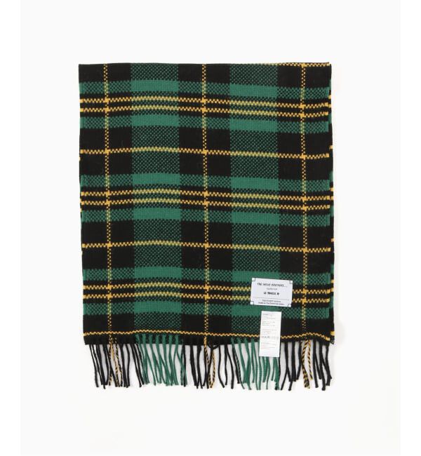 JOURNAL STANDARD「THE INOUE BROTHERS / ザ イノウエブラザーズ Market Check Scarf」|マフラー|グリーン