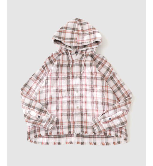 JOURNAL STANDARD「TRISECT2 / ネル ファット クラッシュ フーディ」|シャツ・ブラウス|ナチュラル