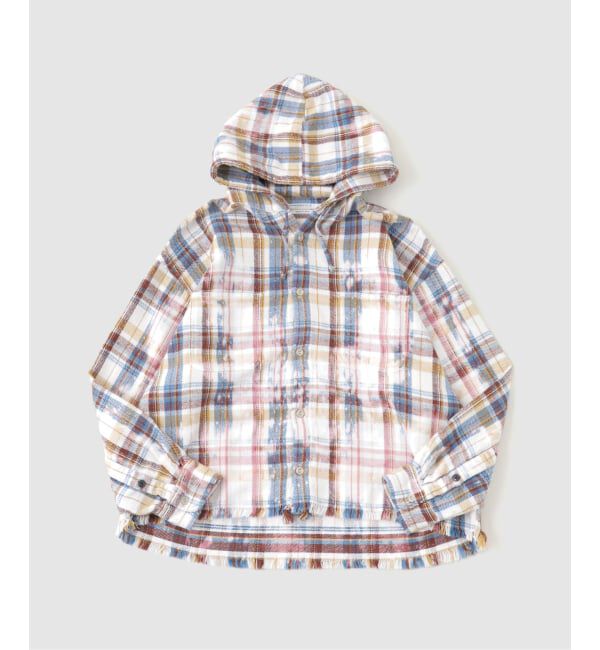 JOURNAL STANDARD「TRISECT2 / ネル ファット クラッシュ フーディ」|シャツ・ブラウス|ベージュ