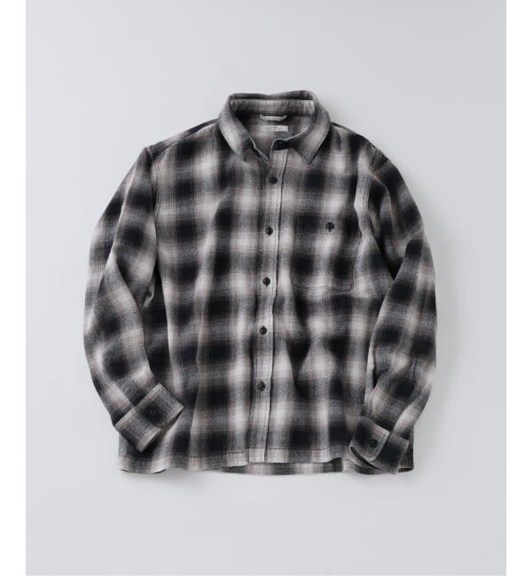 JOURNAL STANDARD relume「USAコットン ネル オンブレチェック シャツ」|シャツ・ブラウス|ブラック
