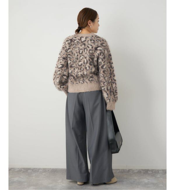 JOURNAL STANDARD「レオパードシャギーニットカーディガン」|ニット・セーター|