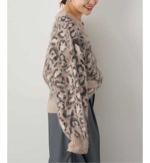 JOURNAL STANDARD「レオパードシャギーニットカーディガン」|ニット・セーター|