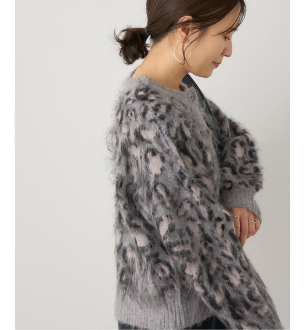 JOURNAL STANDARD「レオパードシャギーニットカーディガン」|ニット・セーター|