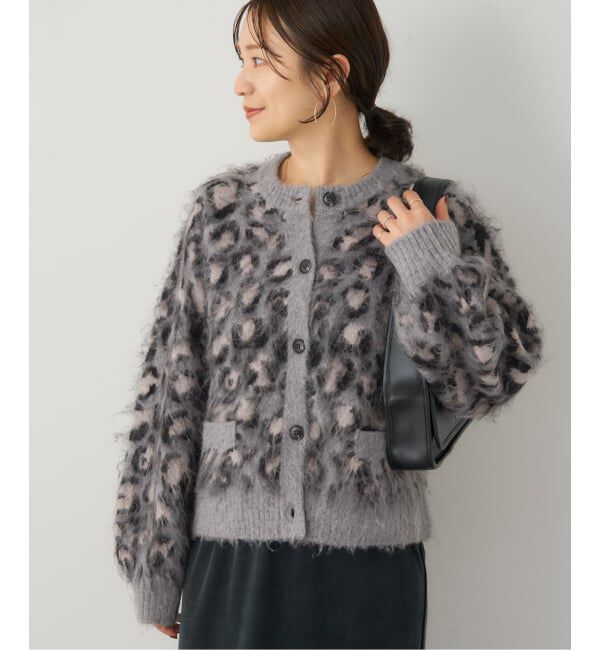JOURNAL STANDARD「レオパードシャギーニットカーディガン」|ニット・セーター|