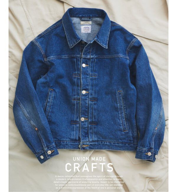 JOURNAL STANDARD relume「《予約》クラフトデニム 13.5OZトラッカージャケット」|デニムジャケット|ブルー