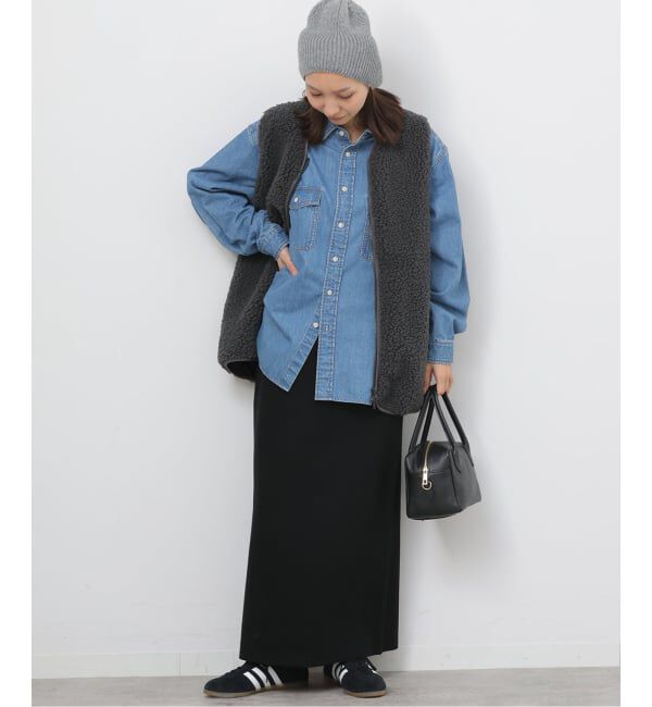 JOURNAL STANDARD relume「《追加予約》ウォッシャブルミラノリブIラインスカート」|スカート|