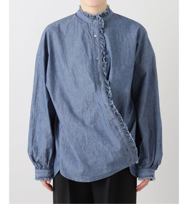 journal standard luxe「BLUEフリルブラウス」|シャツ・ブラウス|