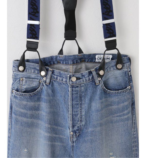 JOURNAL STANDARD「【HOLIDAY/ホリデイ】DAMAGE DENIM SUSPENDER PANTS」|デニム|