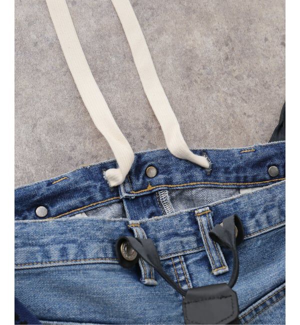 JOURNAL STANDARD「【HOLIDAY/ホリデイ】DAMAGE DENIM SUSPENDER PANTS」|デニム|