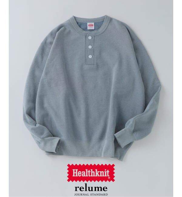 JOURNAL STANDARD relume「《予約》Healthknit / ヘルスニット 別注 ヴィンテージ ヘンリーネック スウェット」|スウェット・ジャージ|ネイビー B