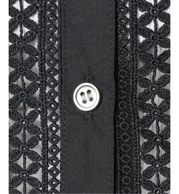 Spick and Span「≪追加≫ケミカルレーススタンドカラーブラウス」|シャツ・ブラウス|