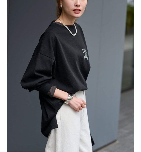 FRAMeWORK「≪WEB限定追加≫【haru&times;FRAMeWORK】ロゴロンT3」|Tシャツ・カットソー|