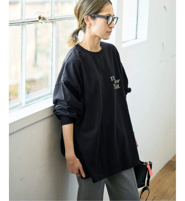 FRAMeWORK「≪WEB限定追加≫【haru&times;FRAMeWORK】ロゴロンT3」|Tシャツ・カットソー|