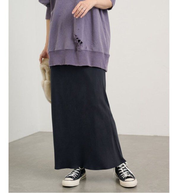 FRAMeWORK「≪追加≫キュプラバイアスサテンロングスカート」|スカート|