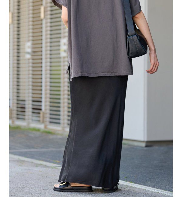 FRAMeWORK「≪追加≫キュプラバイアスサテンロングスカート」|スカート|