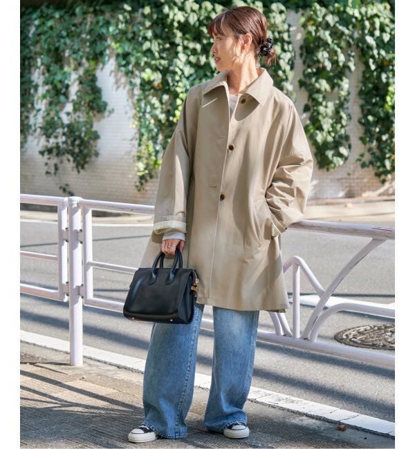 Spick and Span「T/Cギャバジンステンカラーコート」|ステンカラーコート|