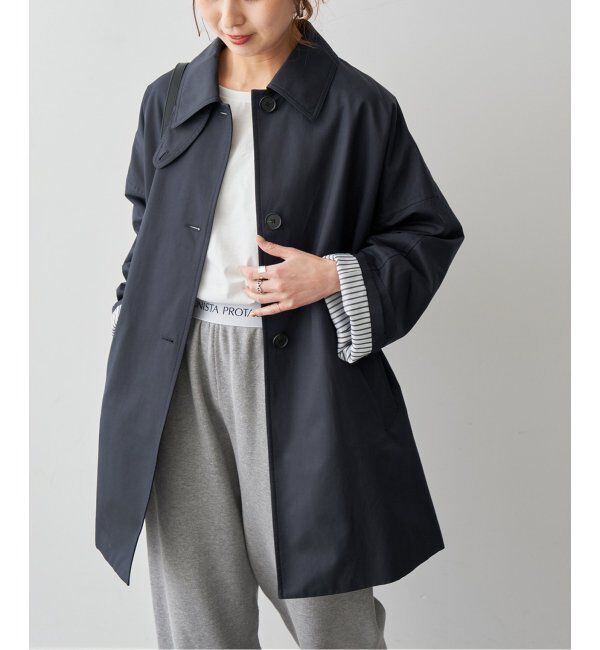 Spick and Span「T/Cギャバジンステンカラーコート」|ステンカラーコート|