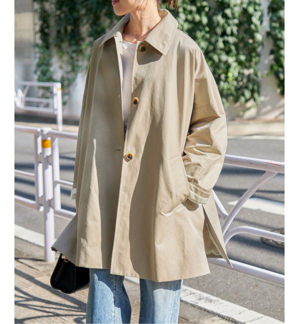 Spick and Span「T/Cギャバジンステンカラーコート」|ステンカラーコート|