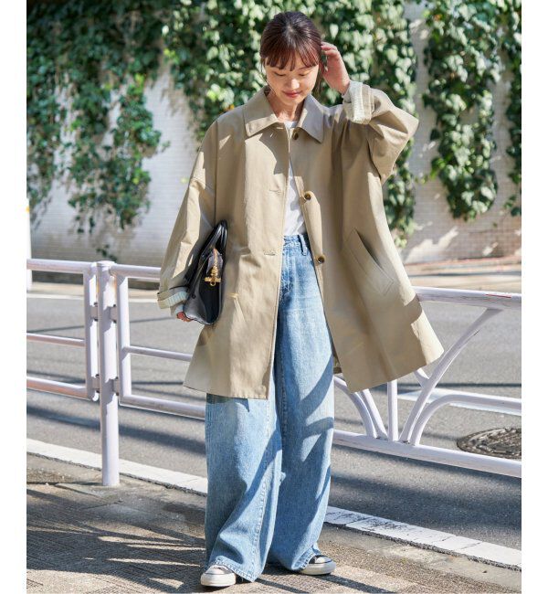 Spick and Span「T/Cギャバジンステンカラーコート」|ステンカラーコート|