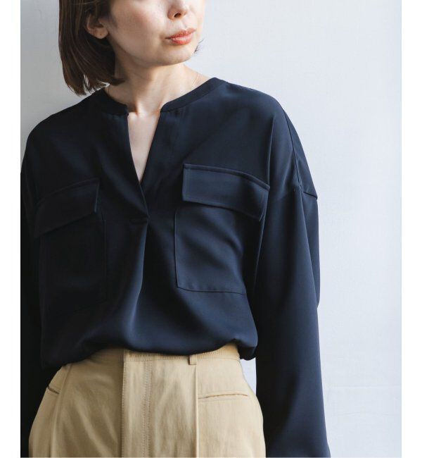 NOBLE「《追加》ワークディテールドレープシャツ 4」|シャツ・ブラウス|