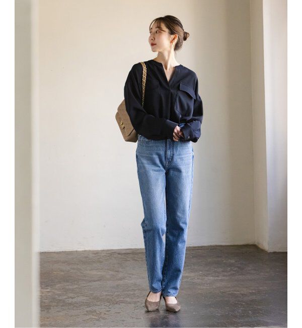 NOBLE「《追加》ワークディテールドレープシャツ 4」|シャツ・ブラウス|