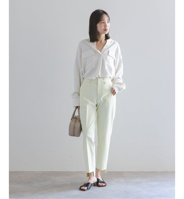 NOBLE「《追加》ワークディテールドレープシャツ 4」|シャツ・ブラウス|