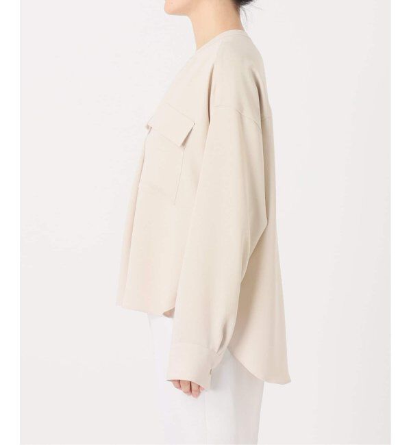 NOBLE「《追加》ワークディテールドレープシャツ 4」|シャツ・ブラウス|