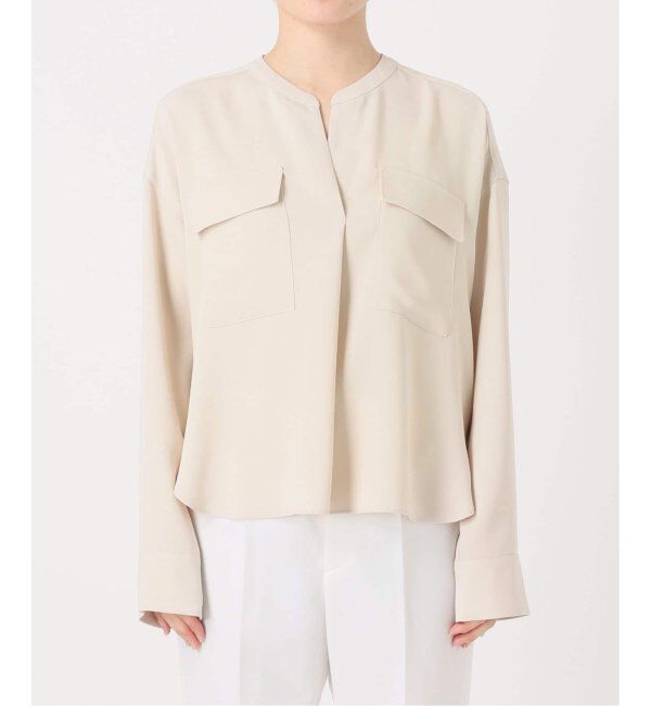 NOBLE「《追加》ワークディテールドレープシャツ 4」|シャツ・ブラウス|