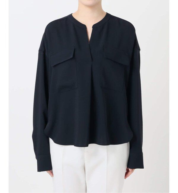 NOBLE「《追加》ワークディテールドレープシャツ 4」|シャツ・ブラウス|