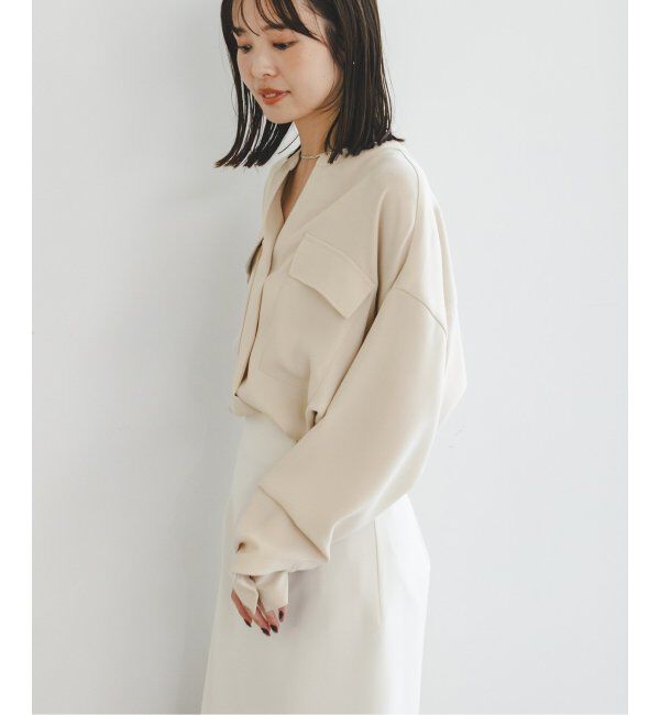 NOBLE「《追加》ワークディテールドレープシャツ 4」|シャツ・ブラウス|