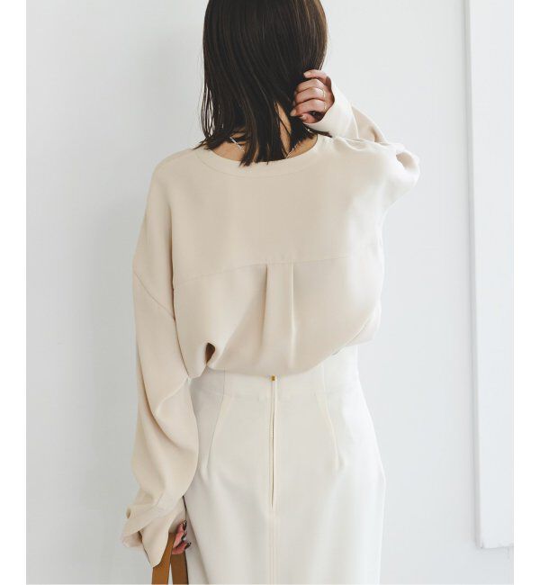 NOBLE「《追加》ワークディテールドレープシャツ 4」|シャツ・ブラウス|