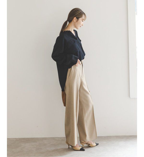 NOBLE「《追加》ワークディテールドレープシャツ 4」|シャツ・ブラウス|