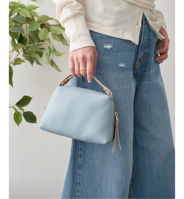 Spick and Span「GIANNI CHIARINI / ジャン二キャリー二 ALIFA S BS8148 COMM GRN242」|ショルダー・メッセンジャー|ブルー A