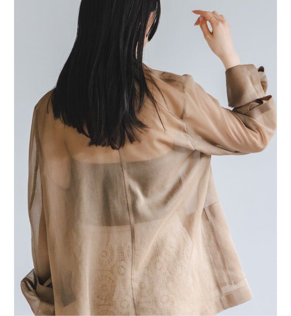 NOBLE「《追加》ソフトオーガンジーシアージャケット 2」|テーラードジャケット|