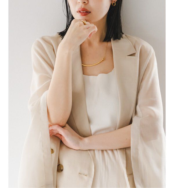 NOBLE「《追加》ソフトオーガンジーシアージャケット 2」|テーラードジャケット|