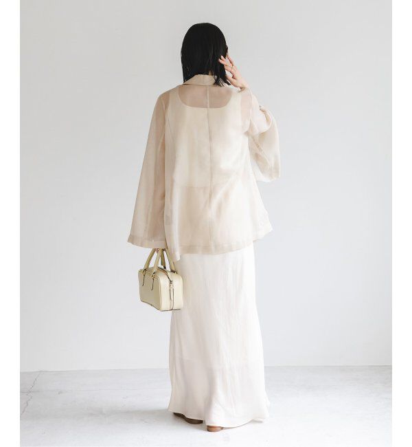 NOBLE「《追加》ソフトオーガンジーシアージャケット 2」|テーラードジャケット|