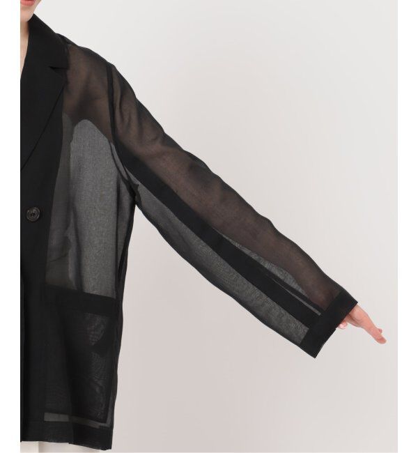 NOBLE「《追加》ソフトオーガンジーシアージャケット 2」|テーラードジャケット|