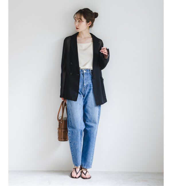 NOBLE「《追加》ソフトオーガンジーシアージャケット 2」|テーラードジャケット|