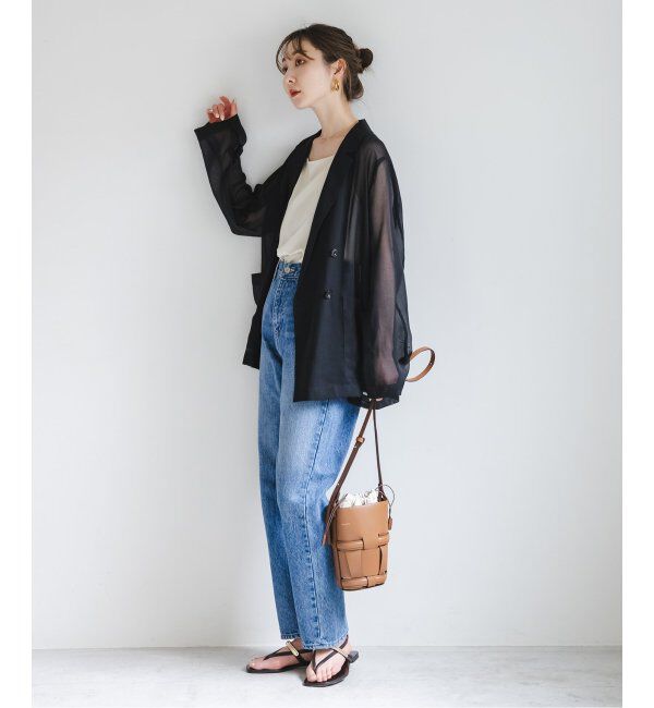 NOBLE「《追加》ソフトオーガンジーシアージャケット 2」|テーラードジャケット|