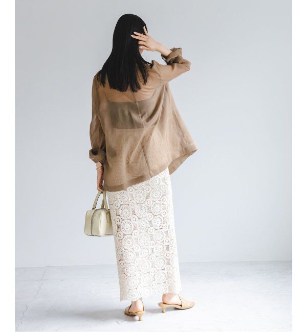 NOBLE「《追加》ソフトオーガンジーシアージャケット 2」|テーラードジャケット|