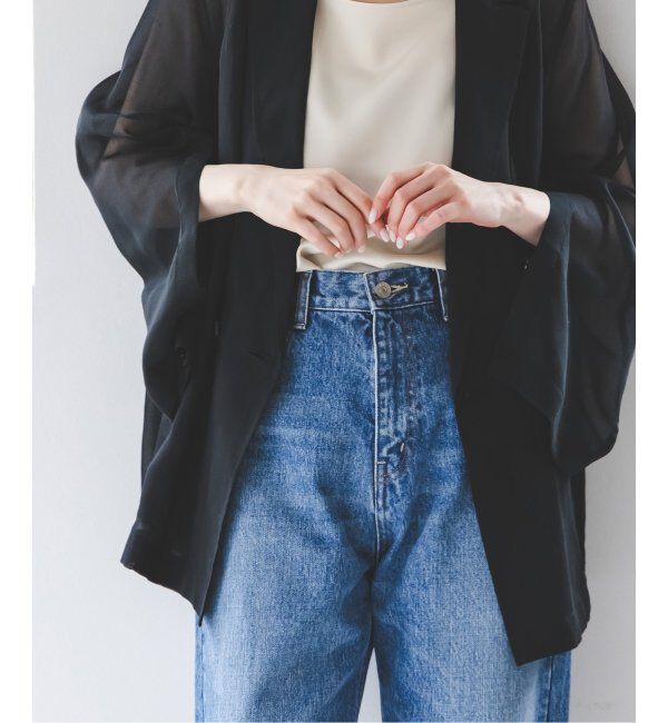 NOBLE「《追加》ソフトオーガンジーシアージャケット 2」|テーラードジャケット|
